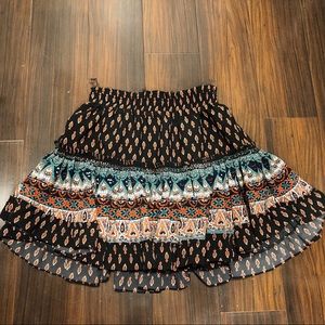 Misa Los Angeles mini skirt with pattern size SM